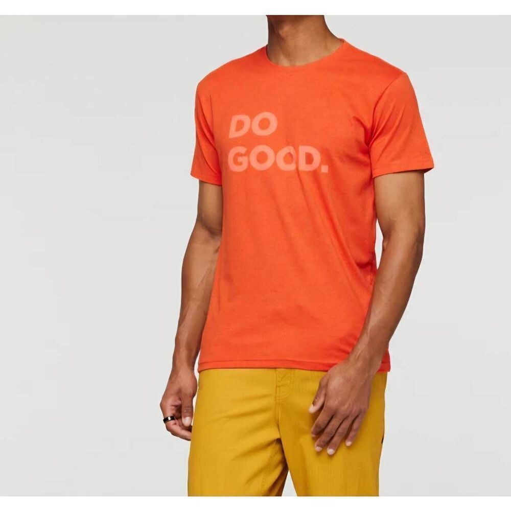 Cotopaxi Men's Do Good T-Shirt in orange sz Large